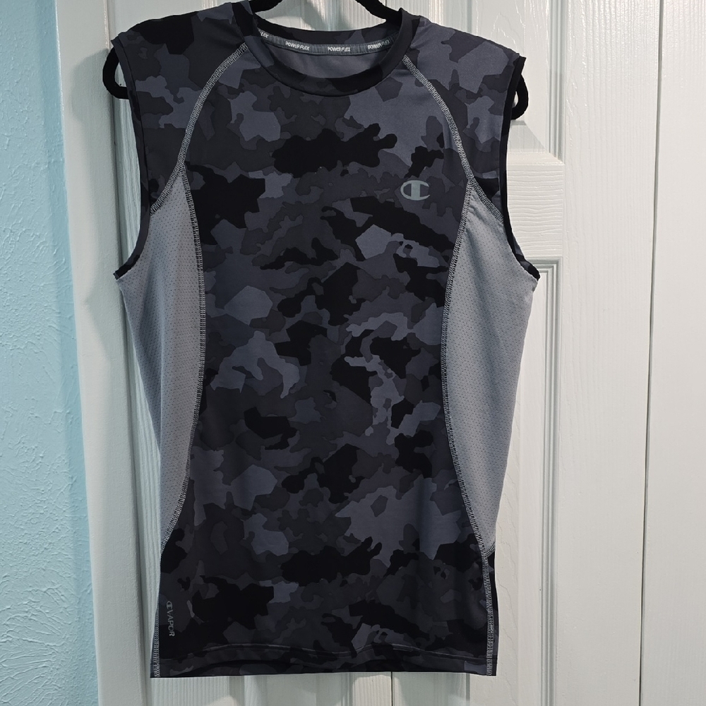 Champion Gray Camouflage Sleeveless Top
